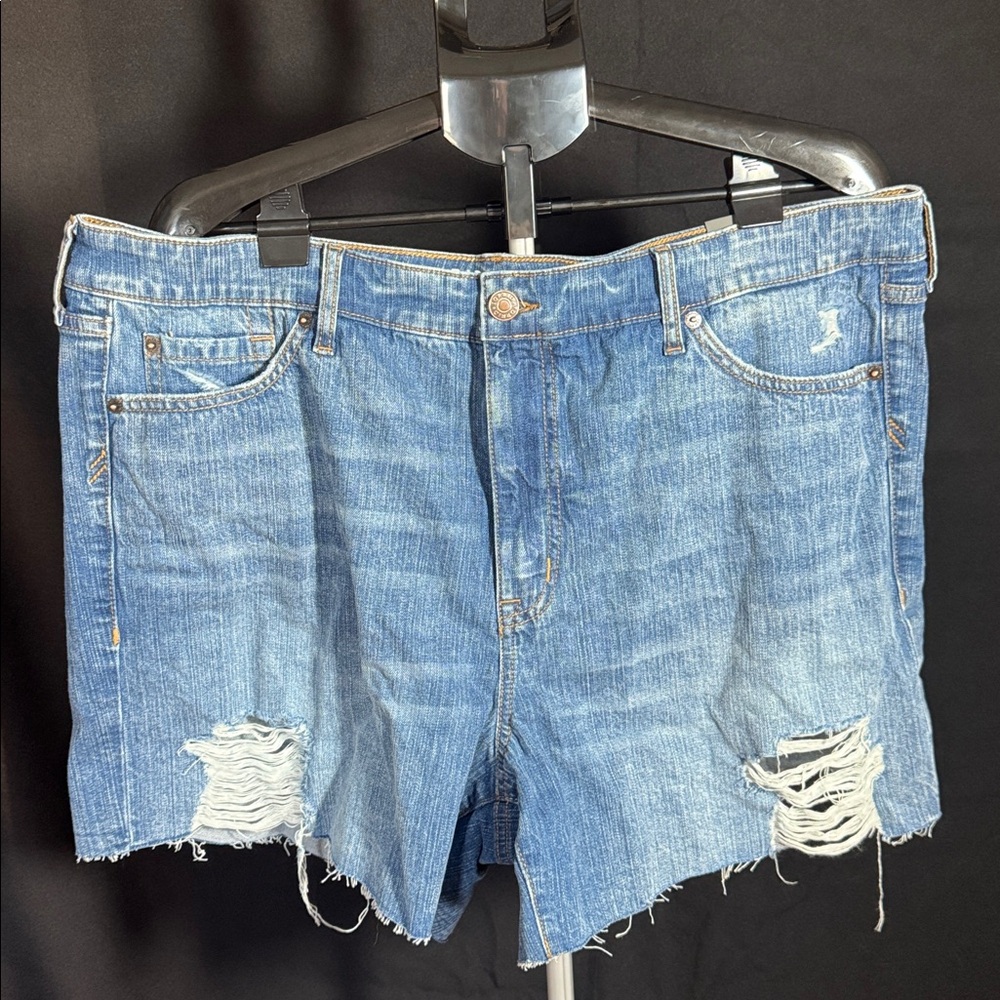 Torrid High-Rise Blue Denim Shorts